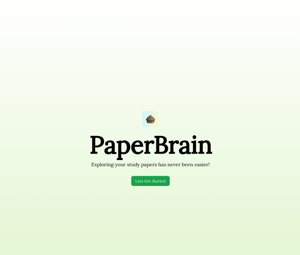 **Descrição do Alt da Imagem:**Tela de login do Paperbrain, uma ferramenta de IA para educação. O logotipo do Paperbrain está no canto superior esquerdo e o formulário de login está no centro da tela. O formulário solicita endereço de e-mail, senha e um botão 