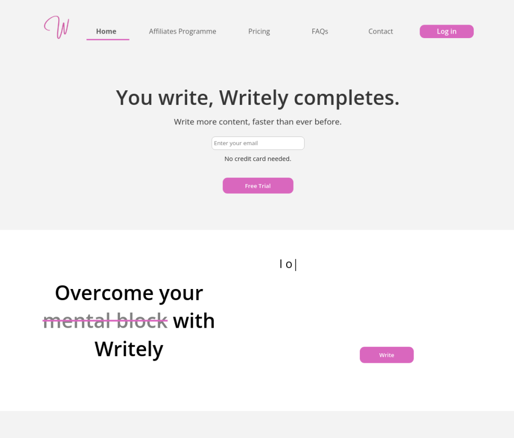Uma imagem do logotipo do Writely Login, um serviço online que permite aos usuários criar e editar documentos. O logotipo é um ícone azul e branco com o texto 