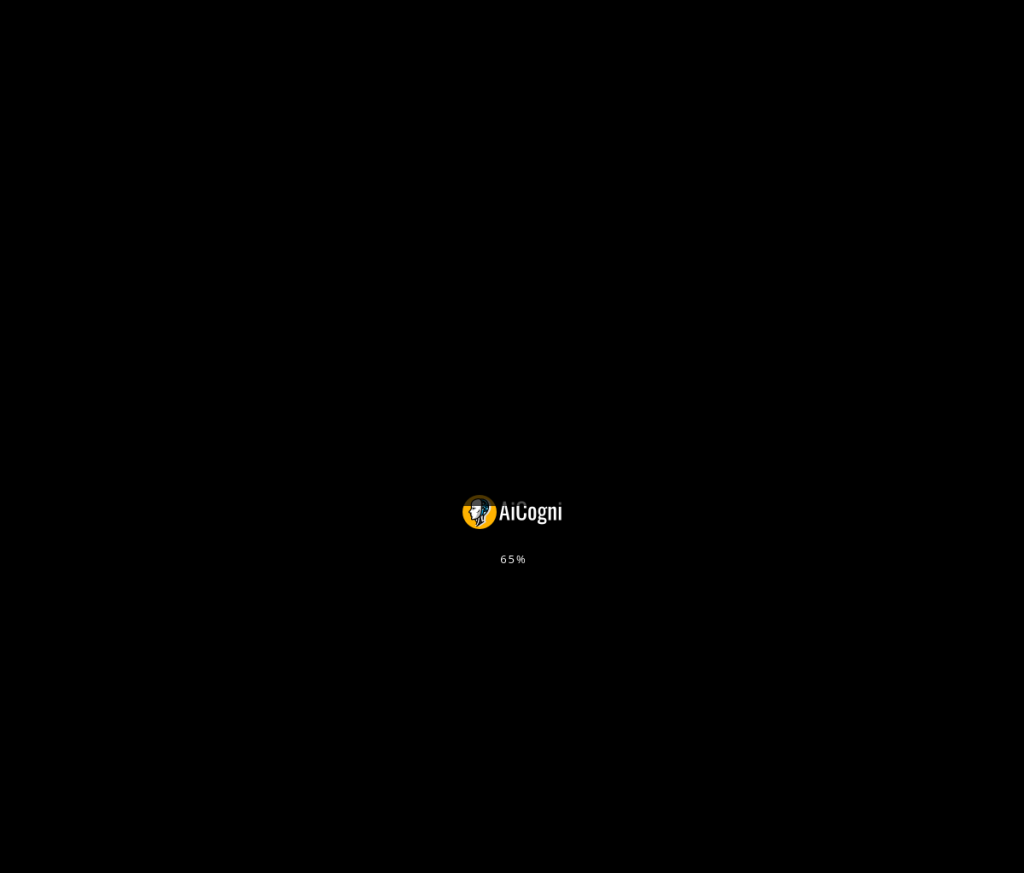 Imagem de uma tela de login com o logotipo do aicogni à esquerda e os campos 