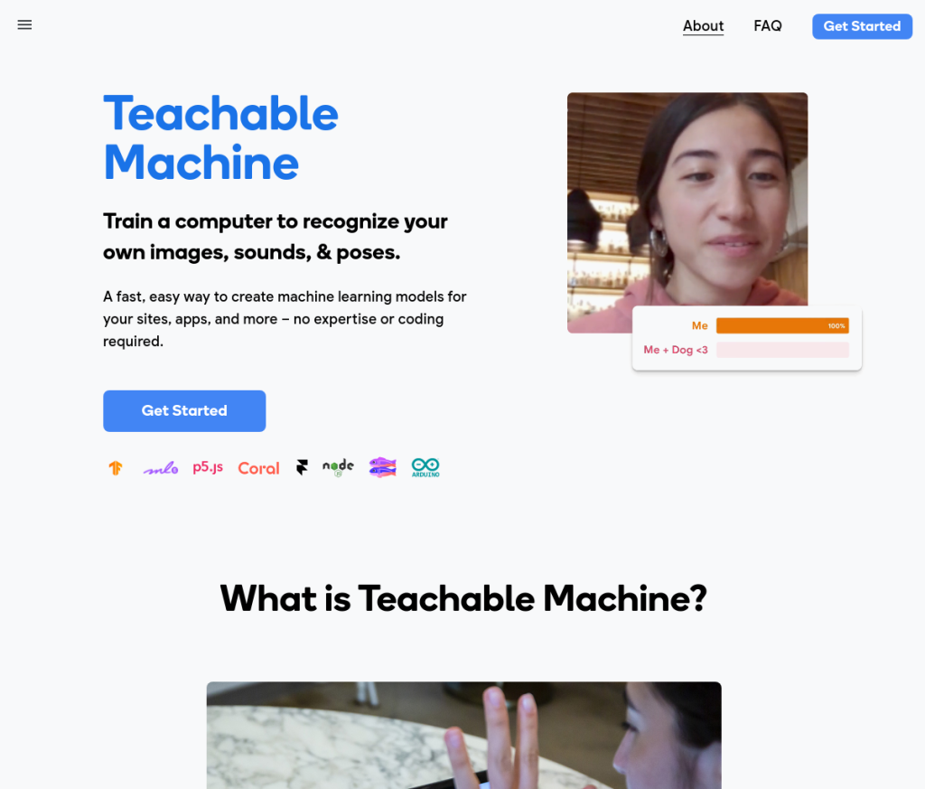 Teachable Machine Low-Code/No-Code