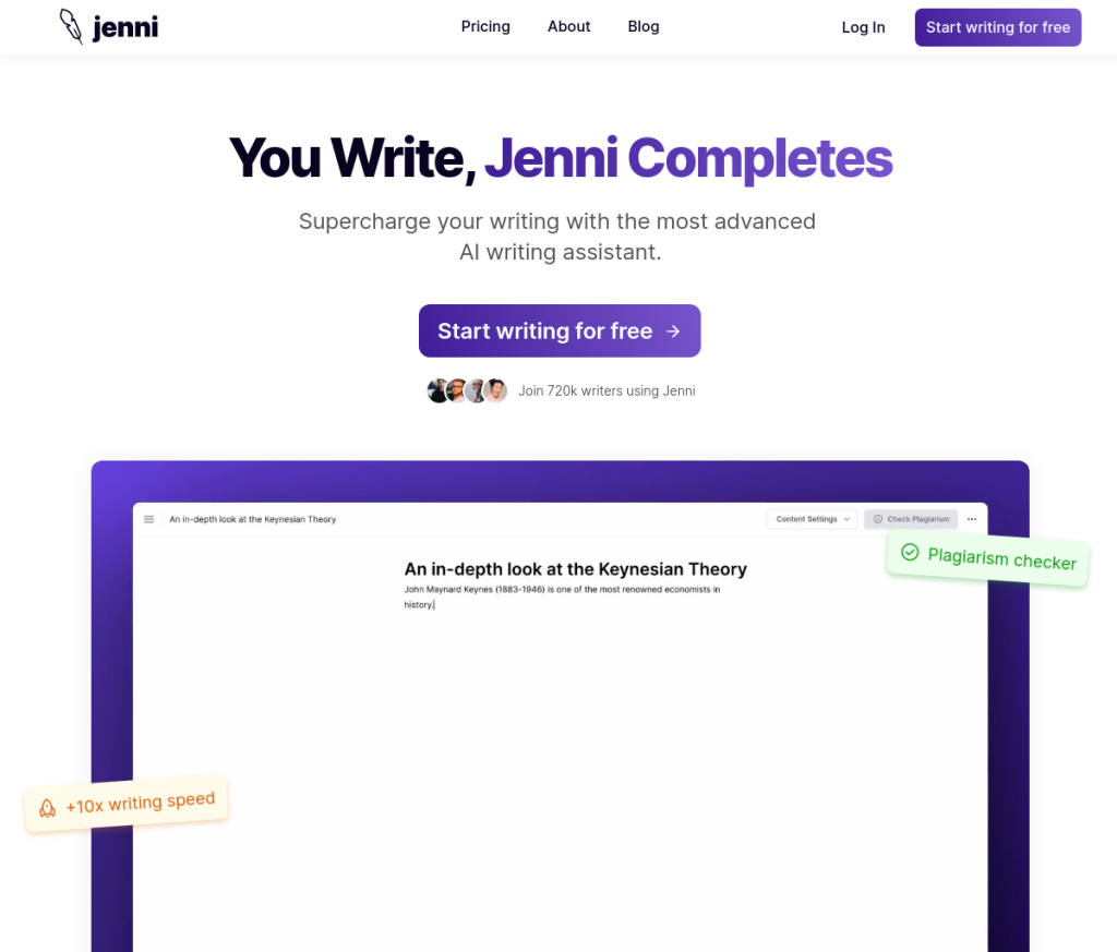 **Texto alternativo:**Captura de tela da ferramenta de login da IA Jenni, exibindo um formulário de login com campos para nome de usuário e senha. A ferramenta é projetada para ajudar os usuários a acessar facilmente e com segurança suas contas de IA Jenni.