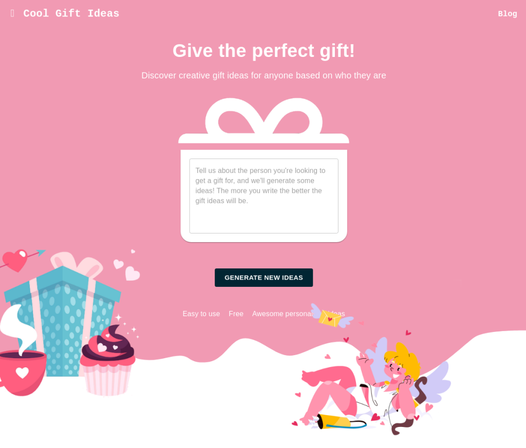Imagem de um computador com uma ferramenta de login e um logotipo do Cool Gift Ideas. A ferramenta de login permite que os usuários acessem suas contas do Cool Gift Ideas para encontrar ideias de presentes exclusivas e personalizadas.