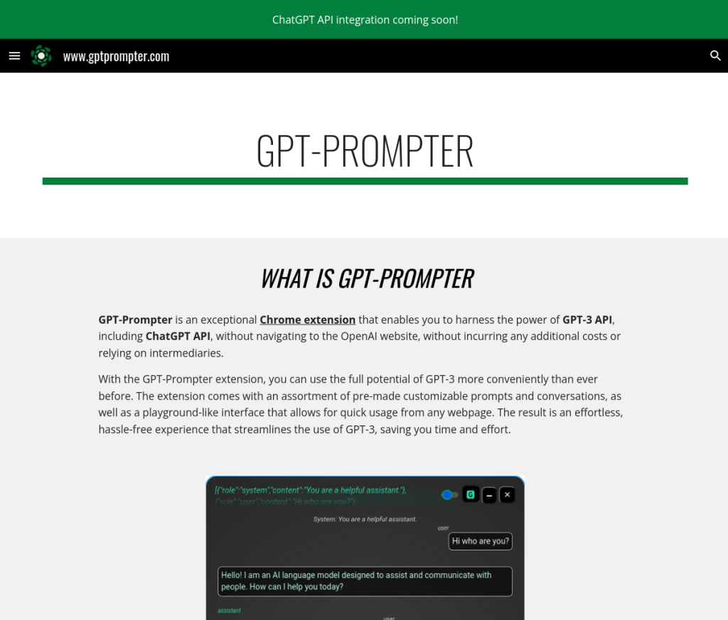**Descrição da Imagem para Alt Tag:**Uma captura de tela de uma ferramenta de login do GPT-Prompter. A interface apresenta um formulário com campos para nome de usuário, senha e um botão 