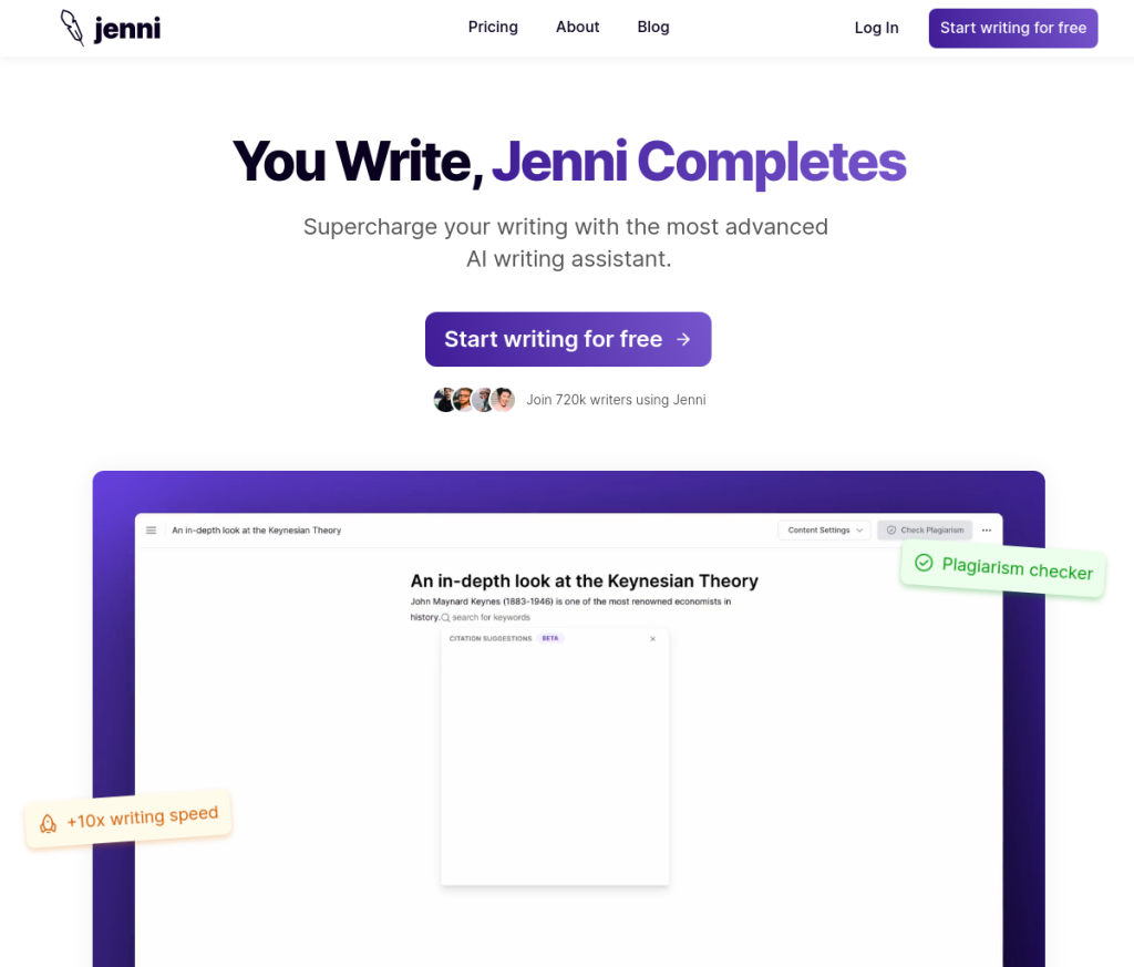 Imagem de uma ferramenta de login da Jenni com um campo de nome de usuário, um campo de senha e um botão de login. O texto 