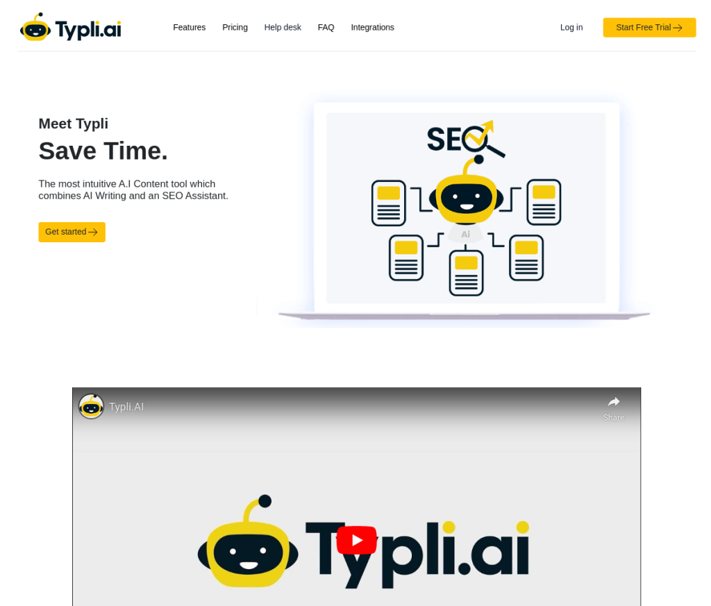 Imagem de uma tela de login com o logotipo da Typli no canto superior esquerdo. Há um campo de entrada de nome de usuário e senha, bem como um botão 