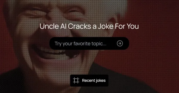 **Alt da Imagem:**Ícone de login do AI is a Joke, um site onde usuários podem criar e compartilhar piadas sobre inteligência artificial. O ícone é uma representação estilizada de um rosto humano com o símbolo de uma engrenagem no lugar do cérebro.