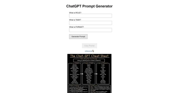**Descrição do Alt da Imagem:**Uma captura de tela do ChatGPT Prompt Generator, uma ferramenta online que ajuda os usuários a criar prompts eficazes para o chatbot ChatGPT. A interface do usuário mostra um campo de texto para inserir o prompt, junto com opções para selecionar o tom, a finalidade e o comprimento do texto gerado. Abaixo do campo de texto, há um botão "Gerar Prompt" que os usuários podem clicar para criar um prompt personalizado para o ChatGPT.