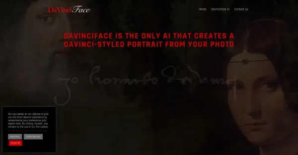 Imagem de uma página de login para DaVinciFace, um software de reconhecimento facial. A página mostra um formulário com campos para nome de usuário e senha, além de um botão "Entrar".