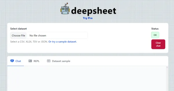 **Texto alternativo:**Captura de tela da página de login do Deepsheet, mostrando um campo de entrada de e-mail, um campo de entrada de senha e um botão de login. O texto "Login" está escrito na parte superior da página.