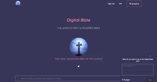 Imagem de uma página de login com campos para usuário e senha. O texto "Digital Bible" aparece na parte superior da página.