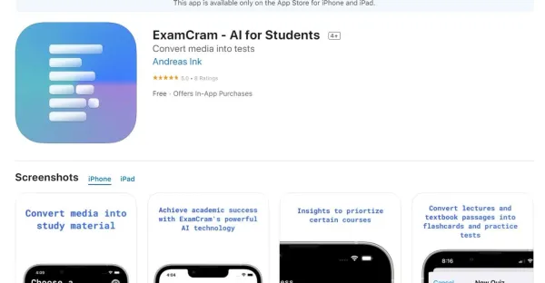 Uma captura de tela da página de login do ExamCram, mostrando os campos de nome de usuário e senha. O logotipo do ExamCram é exibido no canto superior esquerdo.