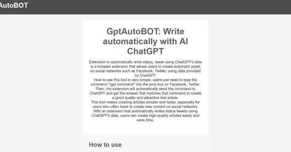 Texto alternativo: Imagem de uma pessoa usando um computador para fazer login no GPTAutoBot. O GPTAutoBot é uma ferramenta de automação de texto que pode ser usada para gerar texto, traduzir idiomas e responder a perguntas.