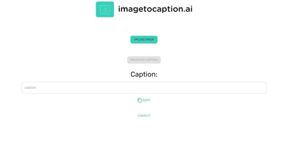 **Descrição do ALT da imagem:**Uma captura de tela do aplicativo Imagetocaption AI, exibindo uma imagem de um gato com a legenda "Gato preto e branco deitado em uma cama". O aplicativo tem uma interface simples com um campo para inserir o URL da imagem, um botão "Caption" e um campo para exibir a legenda gerada.