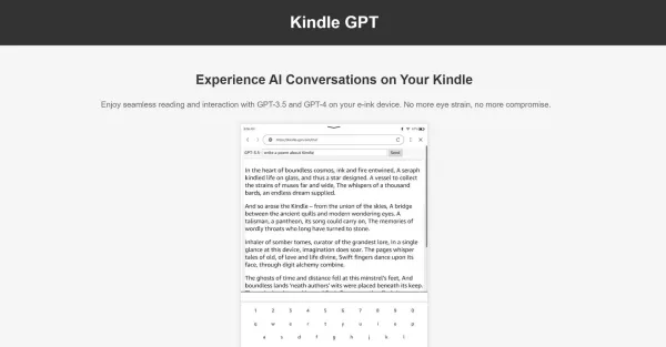 Kindle GPT Kindle GPT