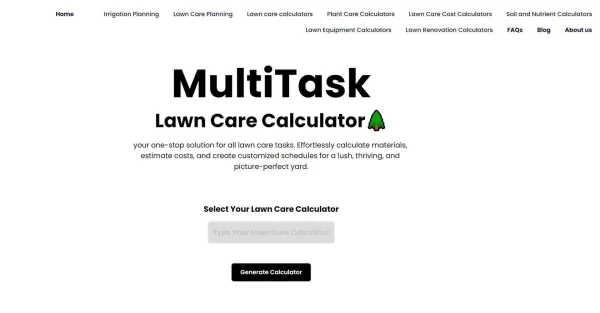Lawn Care Calculator Lawn Care Calculator