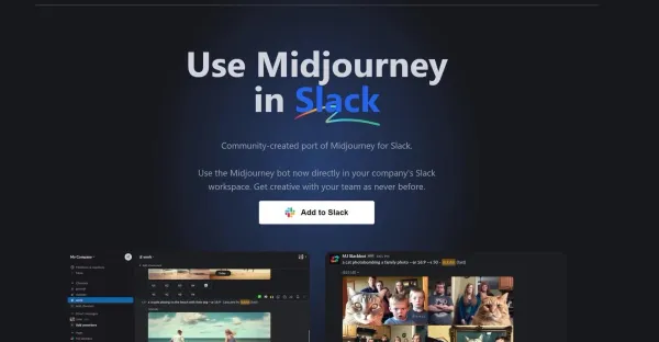 Midjourney for Slack Midjourney for Slack