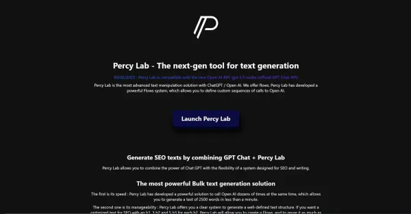 Percy Lab Percy Lab